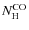 $N_{\rm H}^{\rm CO}$