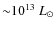 ${\sim}10^{13}~L_{\odot}$