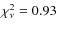 $\chi^2_\nu=0.93$