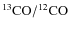 $\rm ^{13}CO/^{12}CO$
