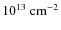 $10^{13}~\rm cm^{-2}$