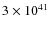 $3\times 10^{41}$