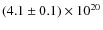 $(4.1\pm0.1)\times10^{20}$
