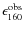 $\epsilon^{{\rm obs}}_{160}$
