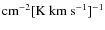 $\rm cm^{-2}[K~ km~s^{-1}]^{-1}$