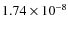 $1.74\times10^{-8}$