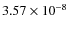 $3.57\times10^{-8}$