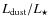 $L_{\rm
dust}/L_\star$
