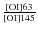 $\frac{\rm [OI] 63}{\rm [OI] 145}$