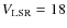 $V_{\rm LSR} = 18$