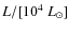 $L / {[{10^4~L_{\odot}}]}$