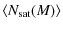 $\displaystyle \langle N_{\rm sat}(M)\rangle$
