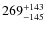 $\rm 269^{+143}_{-145}$