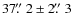 $37\hbox{$.\!\!^{\prime\prime}$ }2 \pm 2\hbox{$.\!\!^{\prime\prime}$ }3$