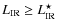 $L_{\rm IR} \geq L _{\rm IR}^{\star}$