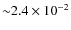 ${\sim}2.4\times 10^{-2}$
