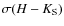 $\sigma(H - K_{\rm S})$