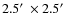 $2.5\hbox{$^\prime$ }\times 2.5\hbox{$^\prime$ }$