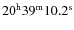$20^{\rm h}39^{\rm m}10.2^{\rm s}$