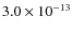 $3.0\times10^{-13}$
