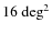 $16~\hbox{deg}^2$