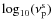 $\log_{10}(\nu_{\rm p}^{\rm s})$
