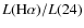 $L({\rm H}\alpha)/L(24)$