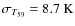 $\sigma_{T_{59}}=8.7~{\rm K}$