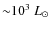${\sim}10^3~L_{\odot}$