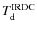 $T_{\rm d}^{\rm IRDC}$