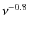 $\nu^{-0.8}$
