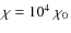 $\chi=10^4~\chi _0$