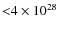 ${<}4\times10^{28}$