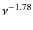$\nu^{-1.78}$