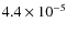 $4.4\times 10^{-5}$