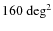 $160~\rm {deg}^2$