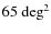 $65~\rm {deg}^2$