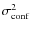 $\sigma_{\rm conf}^2$