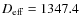 $D_{\rm eff} = 1347.4$