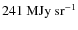 $241~{\rm MJy}~{\rm sr^{-1}}$