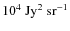 $10^4~{\rm Jy}^2~{\rm sr^{-1}}$