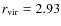 $r_{\rm vir} = 2.93$