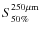 $S_{50\%}^{250\mu{\rm m}}$