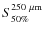 $S_{50\%}^{250~\mu{\rm m}}$