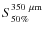 $S_{50\%}^{350~\mu{\rm m}}$
