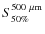$S_{50\%}^{500~\mu{\rm m}}$