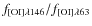 $f_{\rm {[OI]}\lambda146}/f_{\rm {[OI]}\lambda63}$