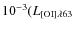 $10^{-3} (L_{{\rm [OI]} \lambda63}$