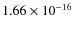 $1.66\times 10^{-16}$