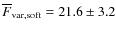 $\overline{F}_{\rm var, soft}=21.6\pm 3.2$